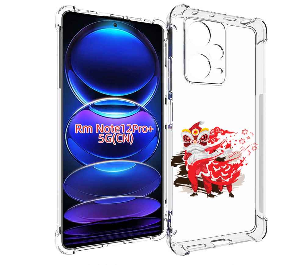 

Чехол MyPads красный-карнавал для Xiaomi Redmi Note 12 Pro + Plus, Прозрачный, Tocco