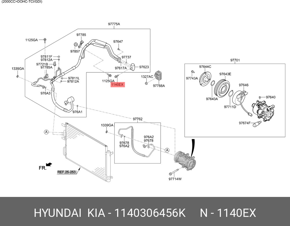 Болт М6 С Шетигранной Головкой Из Коррозиостойкой Стали Радиатора Конд Hyundai/Kia 1140306