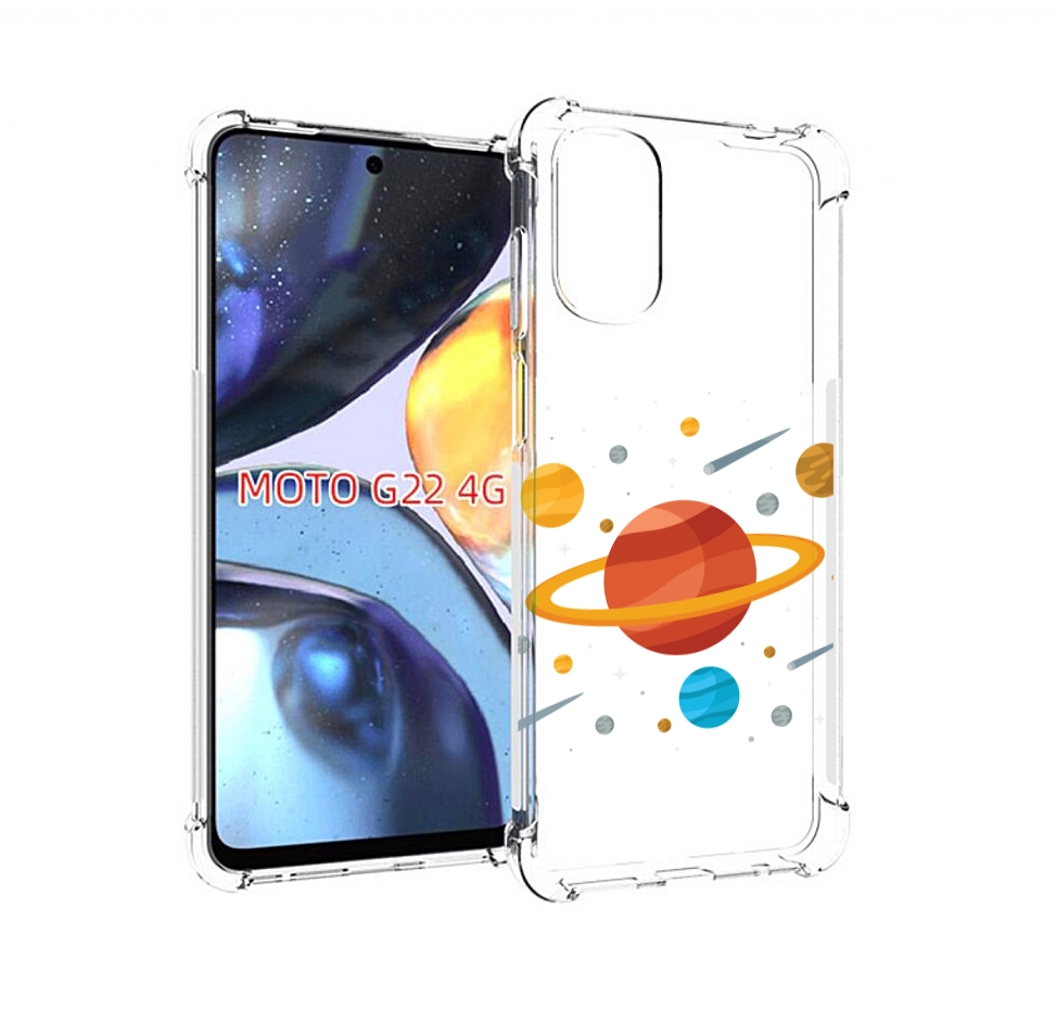 

Чехол MyPads Планета-Сатурн для Motorola Moto G22 4G, Прозрачный, Tocco