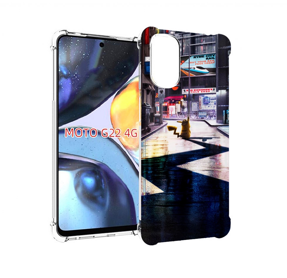 

Чехол MyPads Пикачу-в-городе для Motorola Moto G22 4G, Прозрачный, Tocco