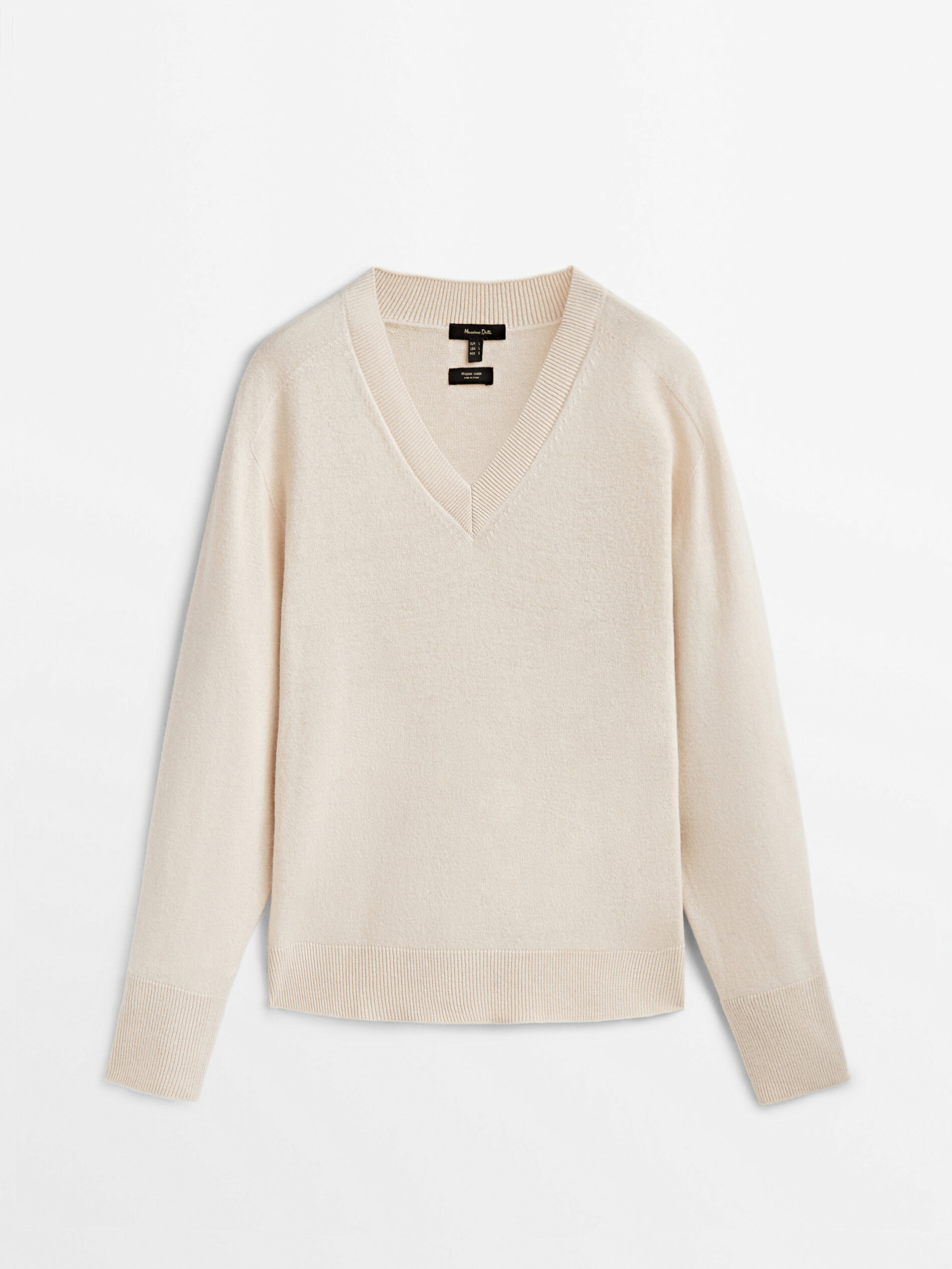 

Пуловер женский Massimo Dutti 05740680710 бежевый S, 05740680710