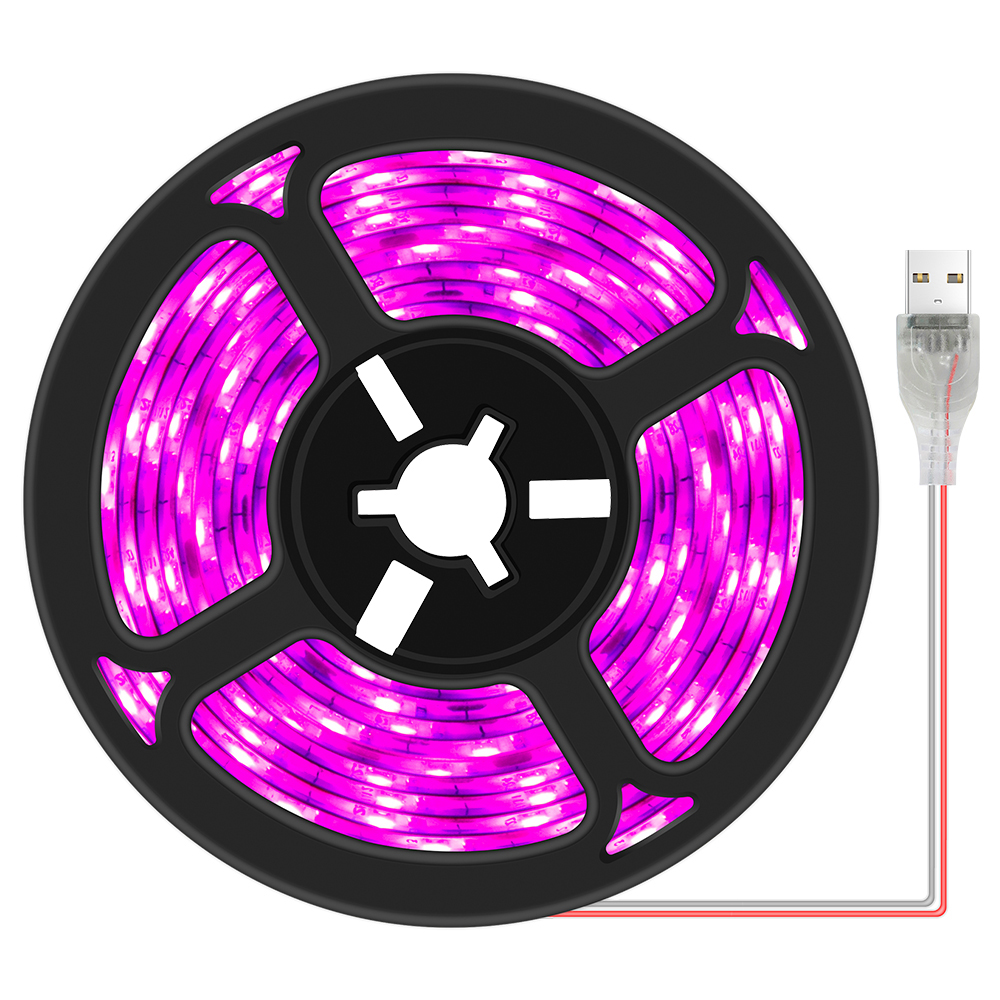 фото Светодиодная лента (фитолента) gsmin b78 для роста растений (5v, 30leds, ip65) (0,5 м)