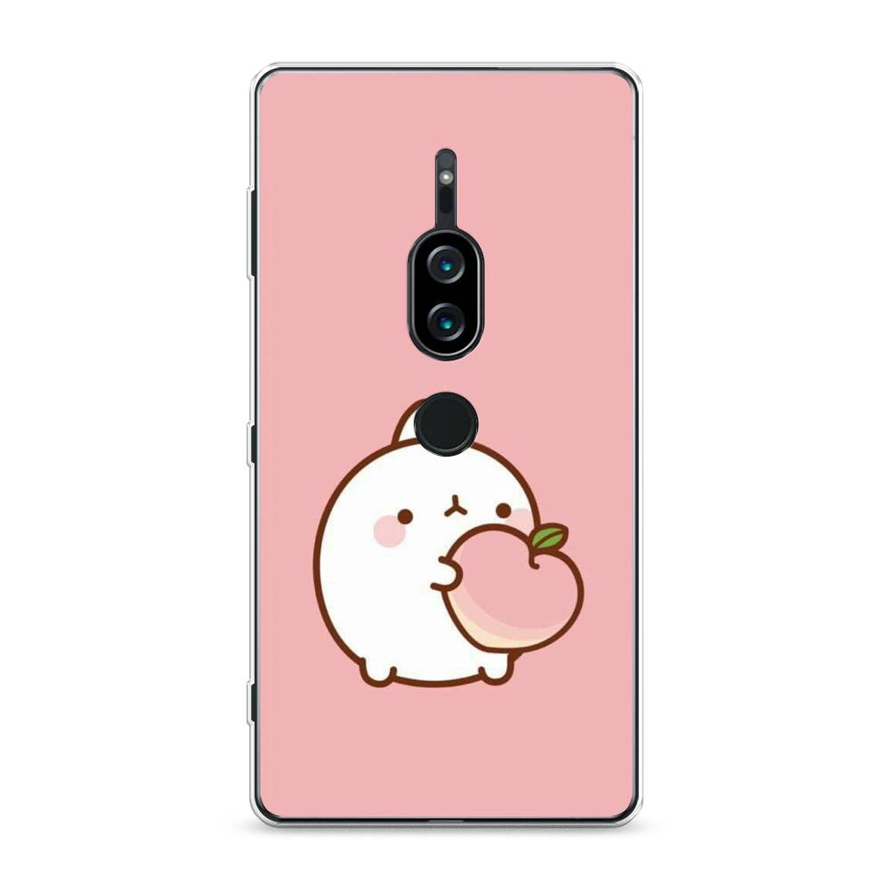 

Силиконовый чехол "Кролик с персиком" на Sony Xperia XZ2 Premium, 53350-1