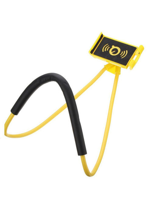 фото Универсальный держатель для смартфона на шею (цвет: жёлтый ) markethot