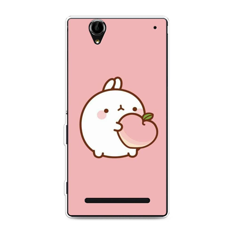 

Чехол Awog на Sony Xperia T2 Ultra "Кролик с персиком", Разноцветный, 50950-1