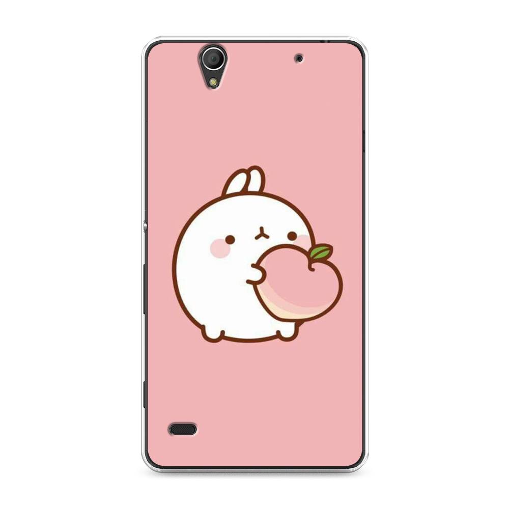 

Чехол Awog на Sony Xperia C4 "Кролик с персиком", Разноцветный, 52650-1