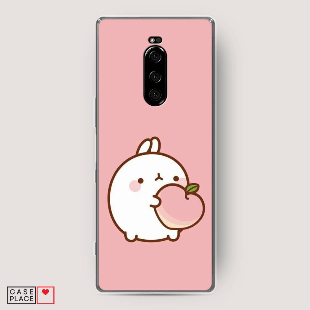

Чехол Awog на Sony Xperia 1/XZ4 "Кролик с персиком", Разноцветный, 54250-1