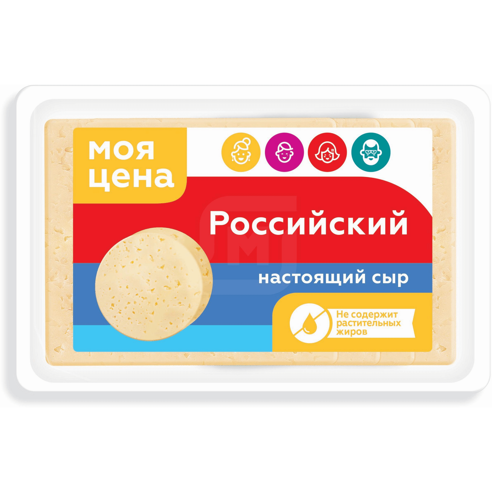 

Сыр полутвердый Моя цена Российский 45 - 50% 300 г
