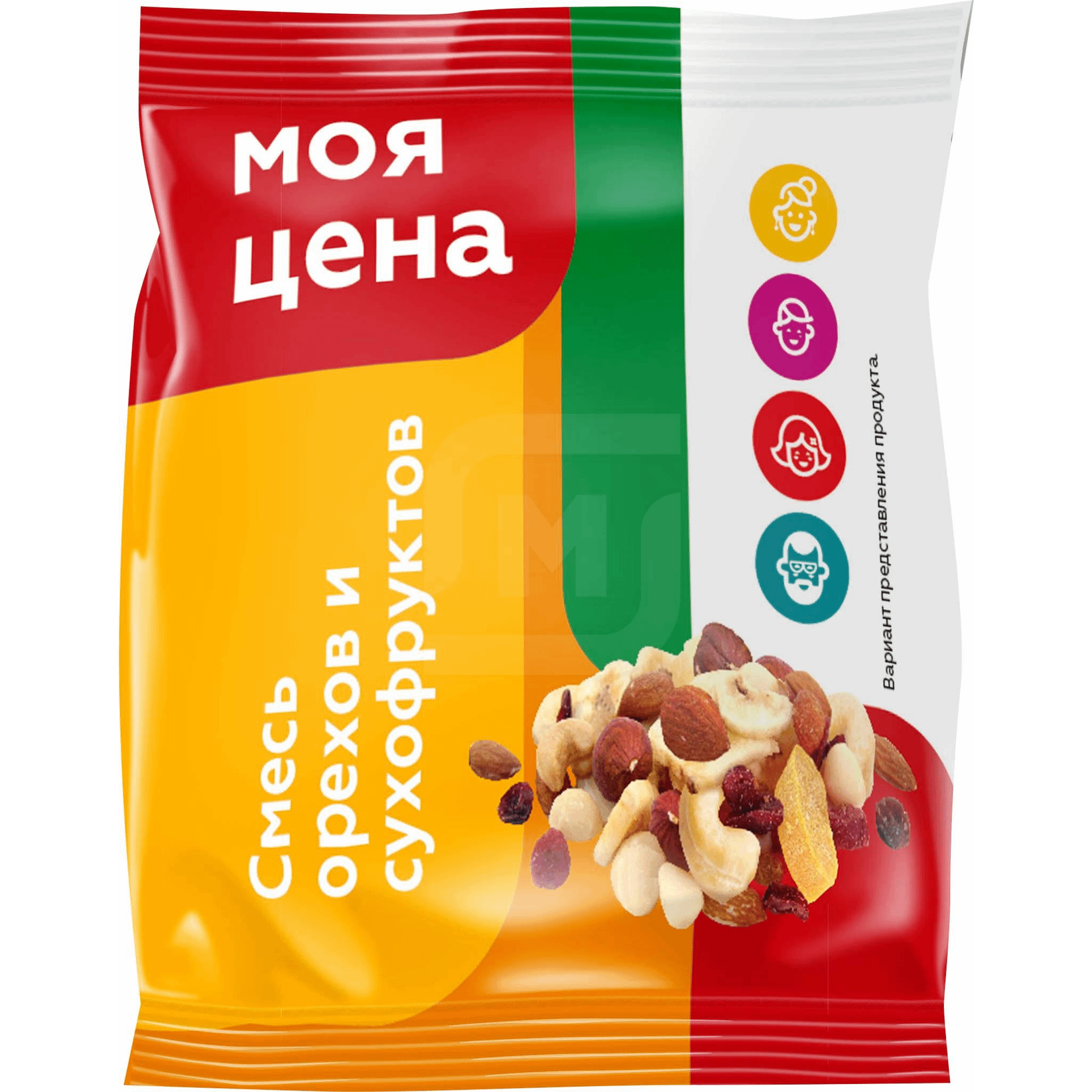 Фруктово-ореховая смесь Моя цена жареная 100 г 60₽