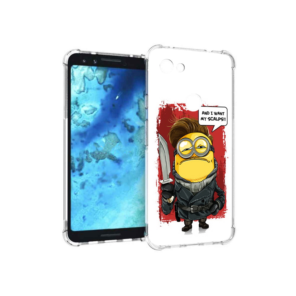 

Чехол MyPads Tocco для Google Pixel 3 миньон убийца, Прозрачный, Tocco