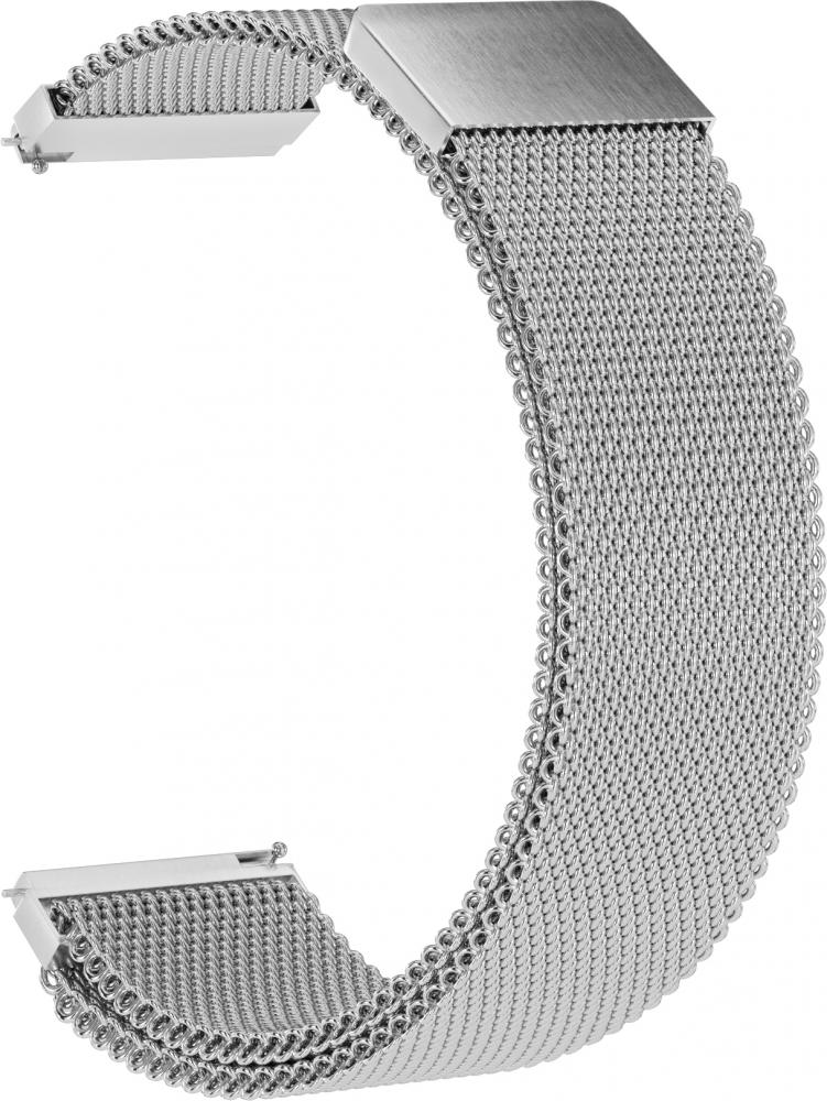 

Ремешок GSMIN Milanese Loop 20 для Samsung Gear Sport/S2 Classic/Watch Active Silver, Samsung Galaxy Watch Active