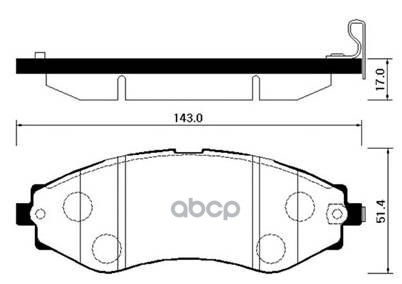 

Колодки Тормозные Дисковые Передн Chevrolet: Evanda 05-, Tacuma 00, Rezzo 00- Daewoo: Leg