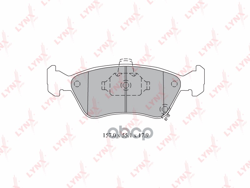 

Колодки Тормозные Дисковые | Перед | Bd-7590 Nsin0019736269 LYNXauto арт. BD7590