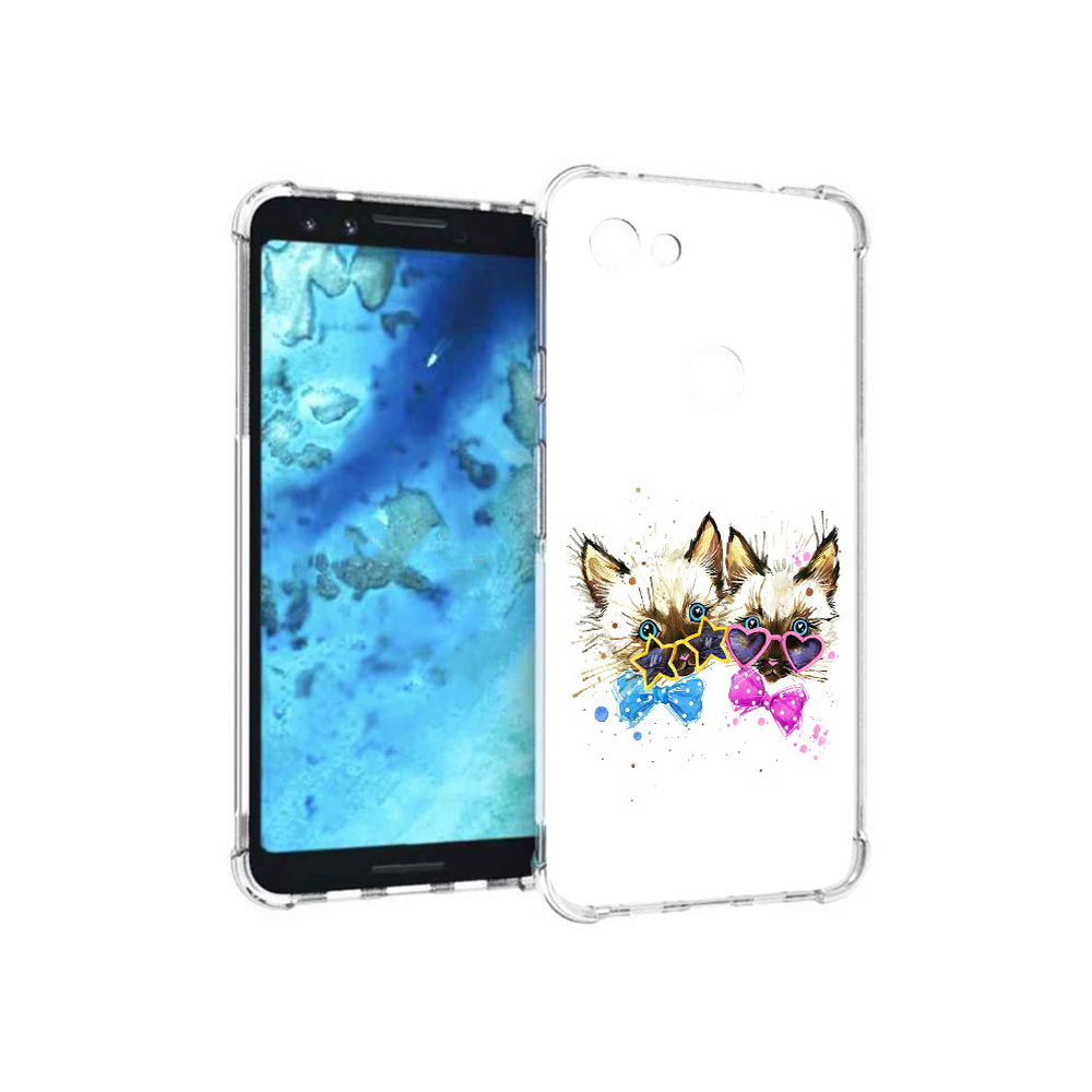 

Чехол MyPads Tocco для Google Pixel 3 милые котята, Прозрачный, Tocco
