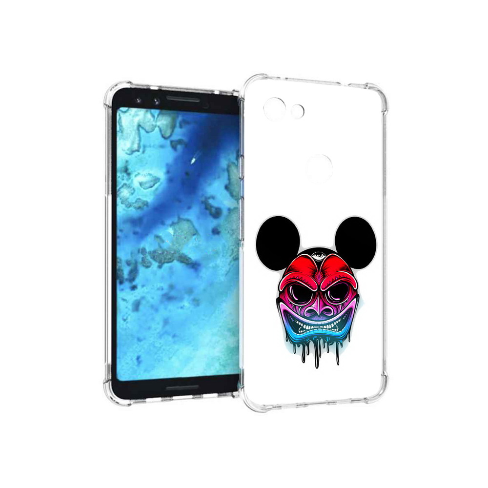 

Чехол MyPads Tocco для Google Pixel 3 микки в маске, Прозрачный, Tocco