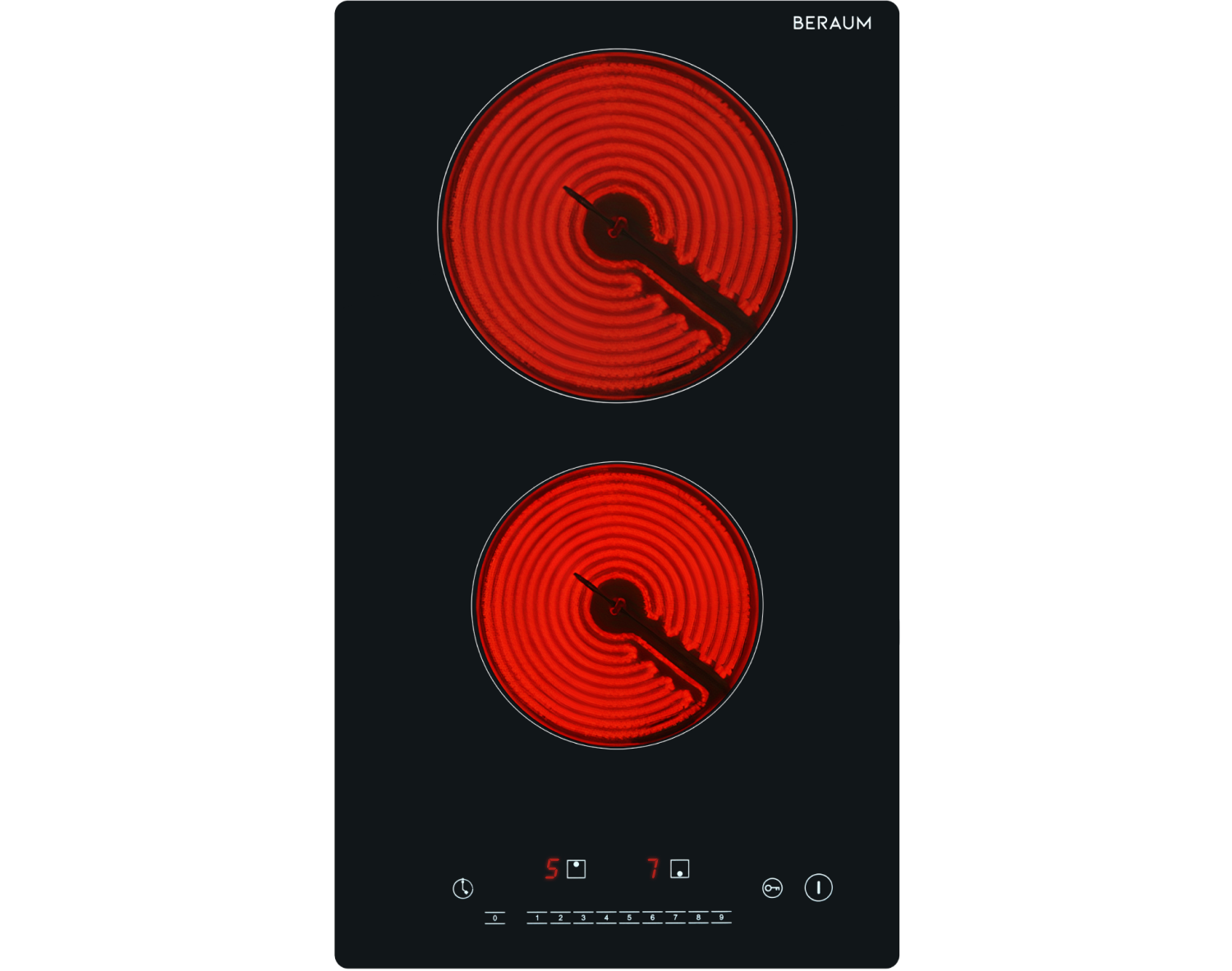 Встраиваемая варочная панель электрическая BERAUM HE-2C101 черный интерактивная игрушка любимый питомец звук реагирует на касание а микс