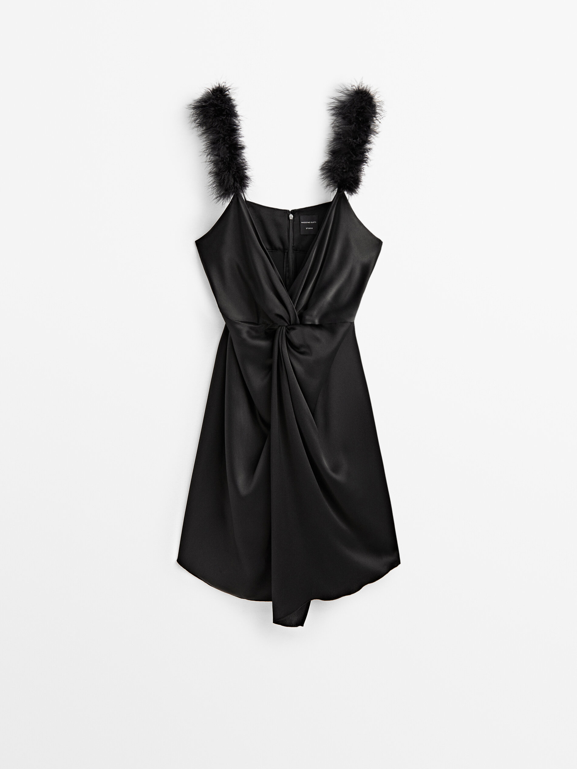 

Платье женское Massimo Dutti 09014952800 черное L, 09014952800