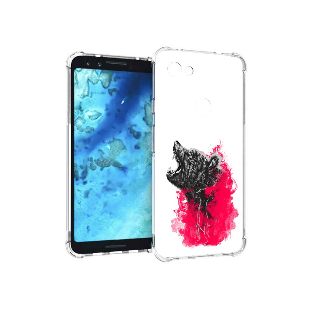 

Чехол MyPads Tocco для Google Pixel 3 медведь в дымке, Прозрачный, Tocco