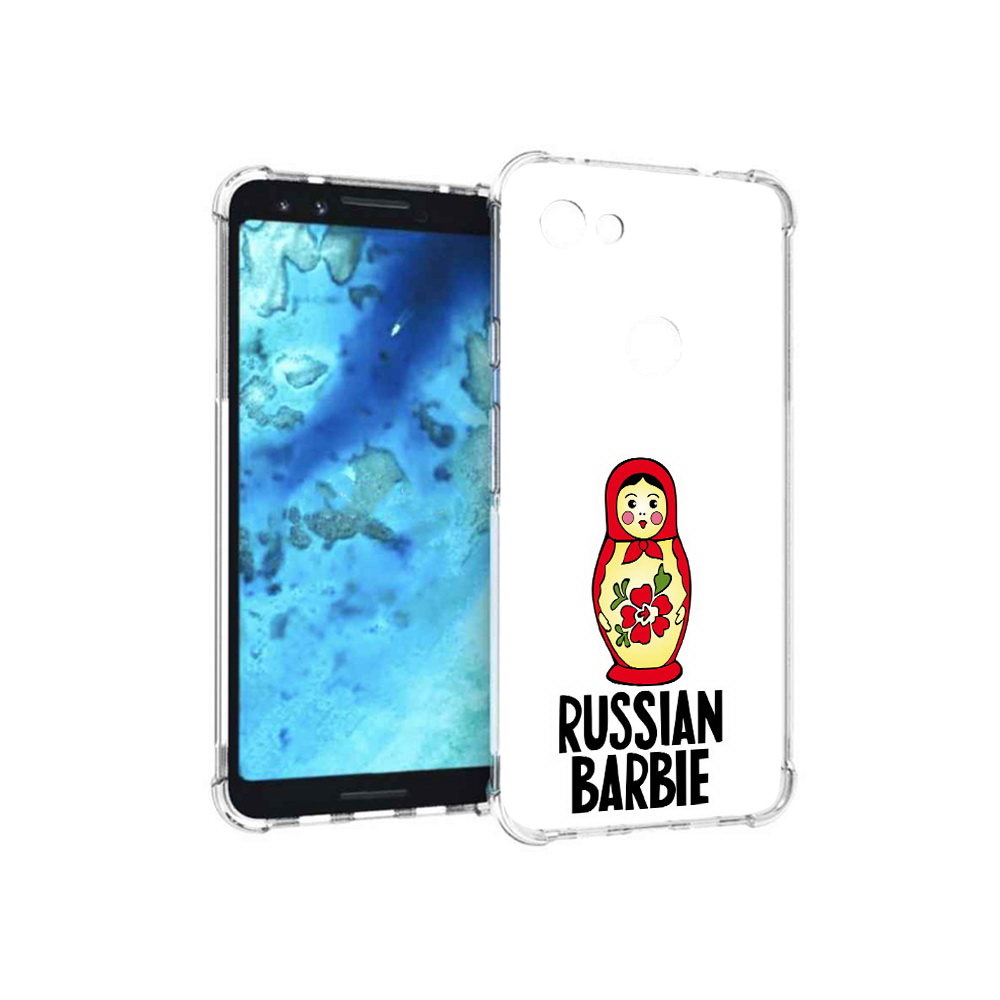 

Чехол MyPads Tocco для Google Pixel 3 матрешка, Прозрачный, Tocco