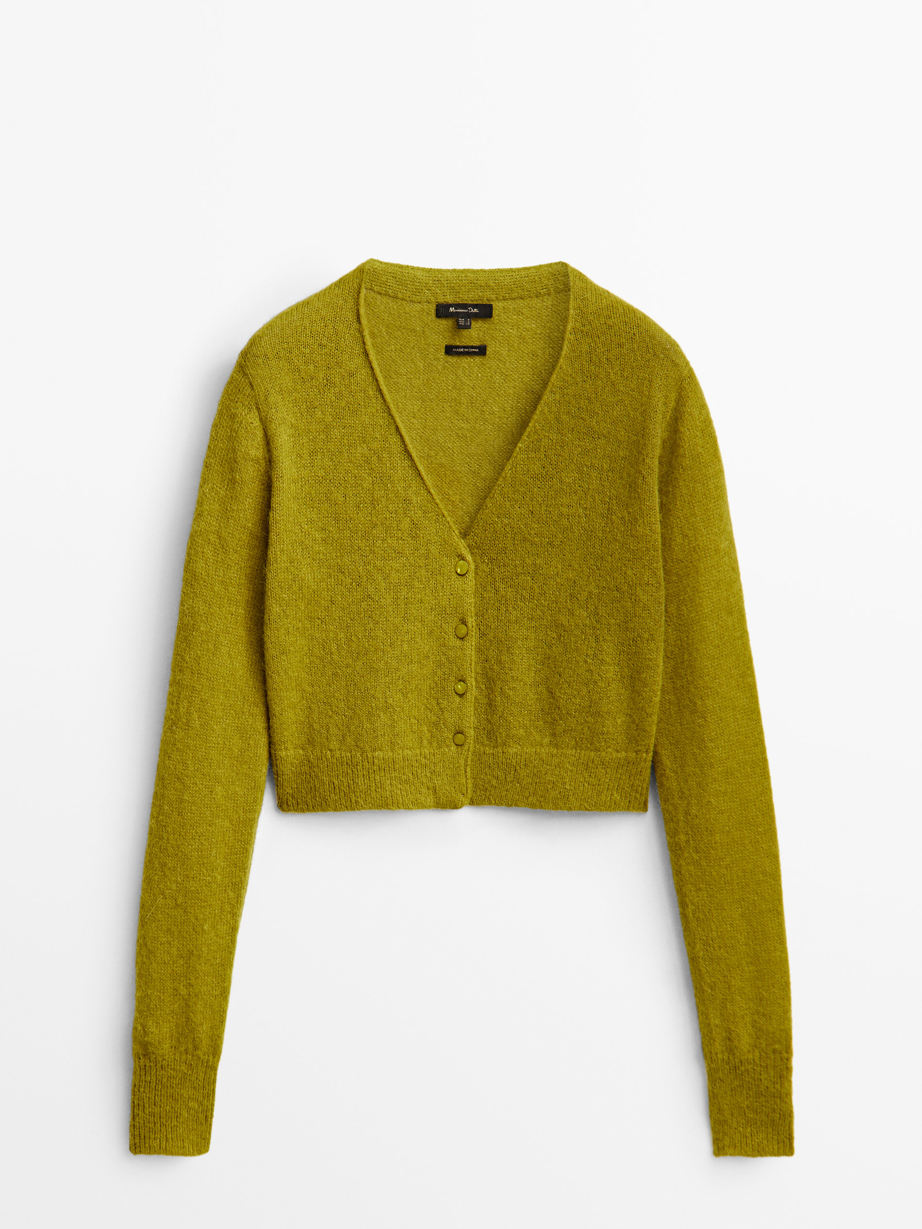 

Кардиган женский Massimo Dutti 05652634536 зеленый L, 05652634536