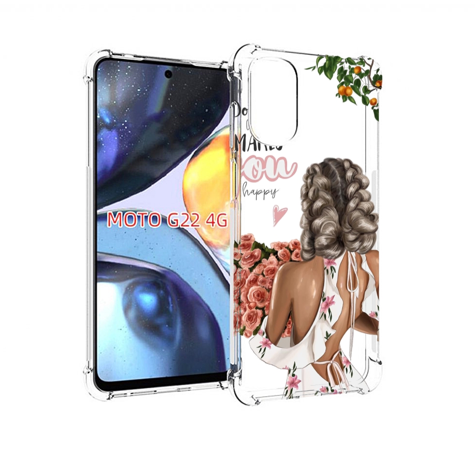 

Чехол MyPads Мелочи-делают-тебя-счастливой для Motorola Moto G22 4G, Прозрачный, Tocco