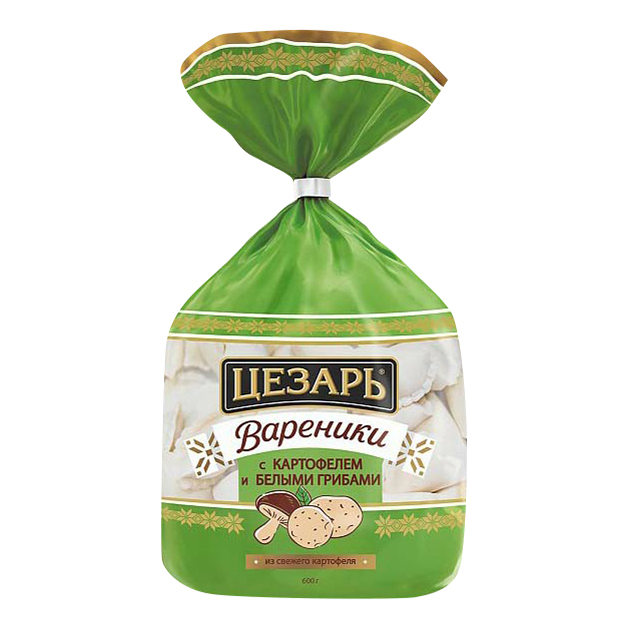 

Вареники Цезарь с картофелем и белыми грибами 600 г