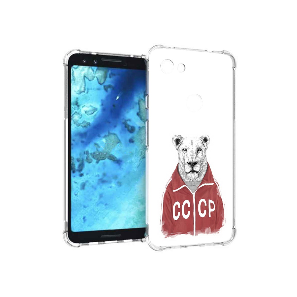 

Чехол MyPads Tocco для Google Pixel 3 львица ссср, Прозрачный, Tocco
