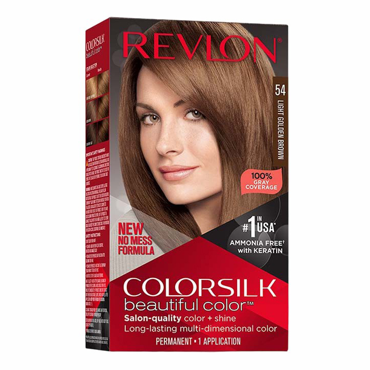 

Краска для волос Revlon Colorsilk тон № 54 светло-золотисто-коричневый 130 мл