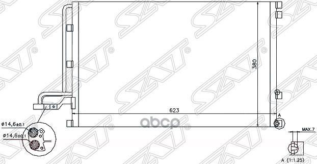 

Радиатор Кондиционера Volvo C30 06- /S40/V50 2.4/2.5T 03- Sat Арт. St-Vl07-394-0