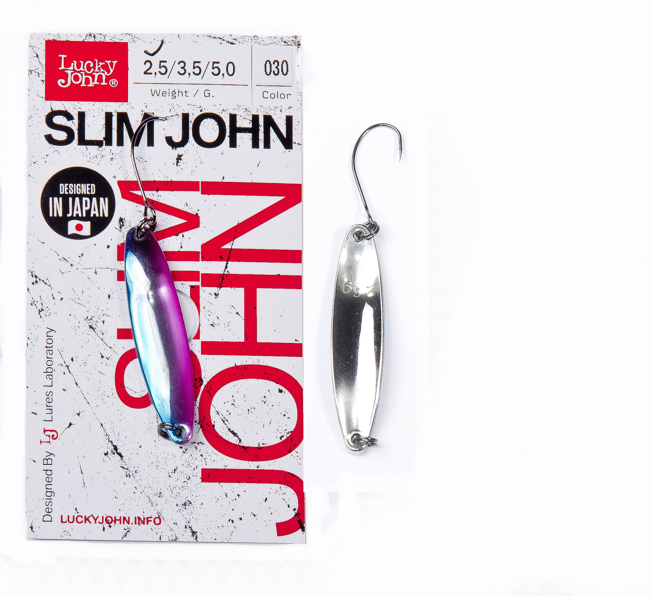 

Блесна колеб. Lucky John SLIM JOHN длин.45мм/03.5г 030