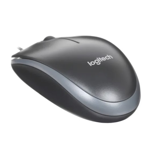 Проводная мышь Logitech B100 84603 серый, черный (910-003357 84603)