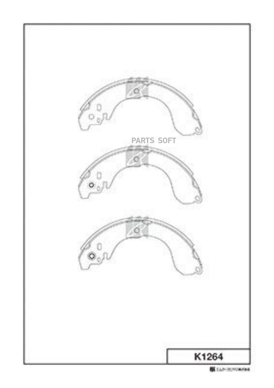 

Колодки Тормозные Барабанные Nissan March/Note/Tiida 1.0-1.4 05> Kashiyama K1264-01