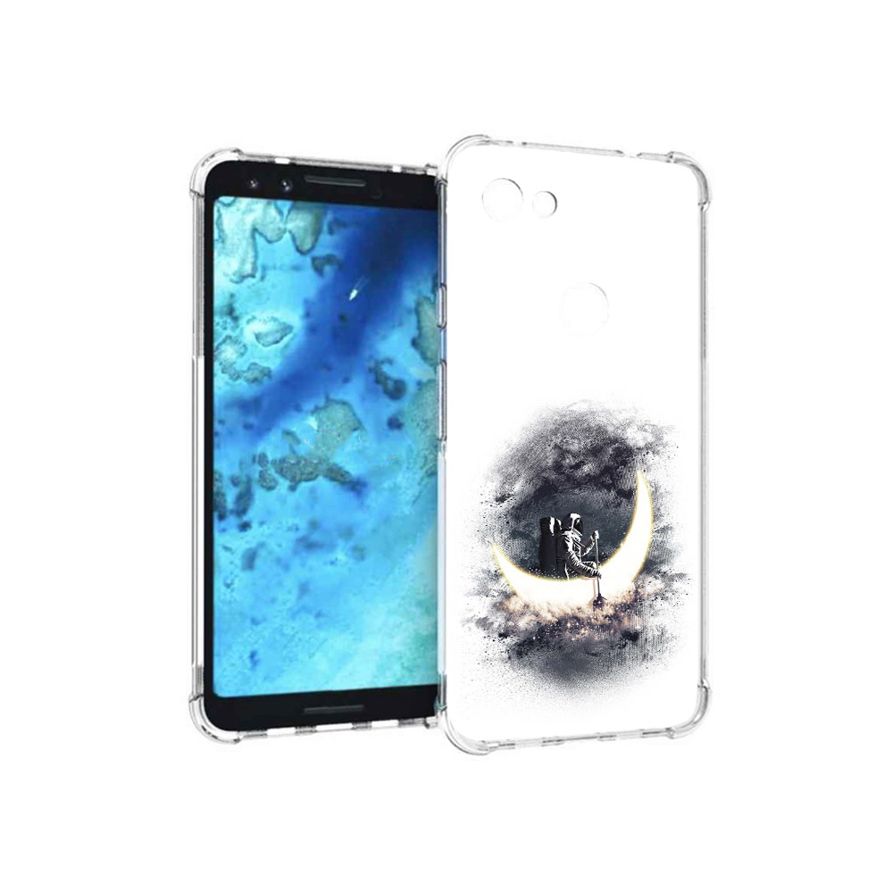 

Чехол MyPads Tocco для Google Pixel 3 лунный путешественник, Прозрачный, Tocco
