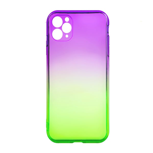 фото Чехол для iphone 11 pro rainbow фиолетово-зеленый nobrand