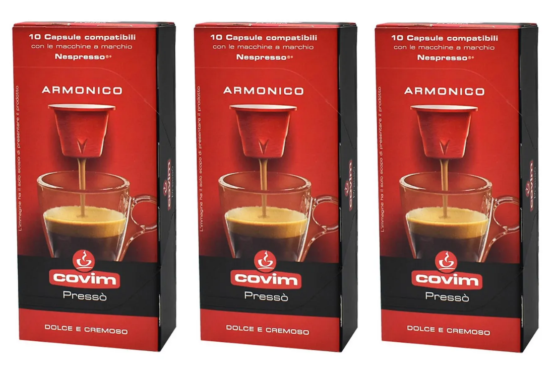 Кофе в капсулах COVIM Nespresso Armonico, 30 капсул