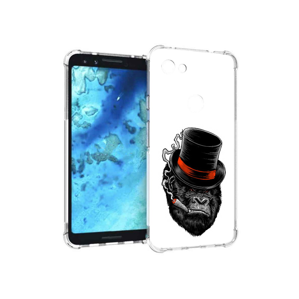 

Чехол MyPads Tocco для Google Pixel 3 дизайнерская горилла, Прозрачный, Tocco