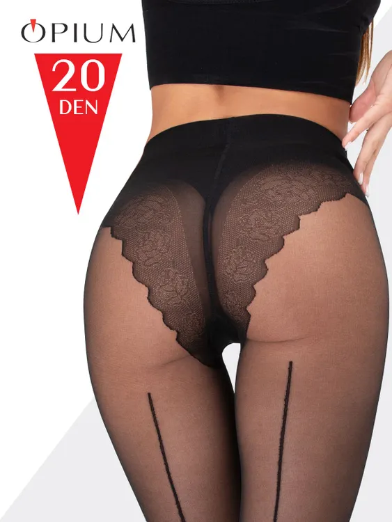

Колготки женские Opium Glamour20 черные 4, Черный, Glamour20