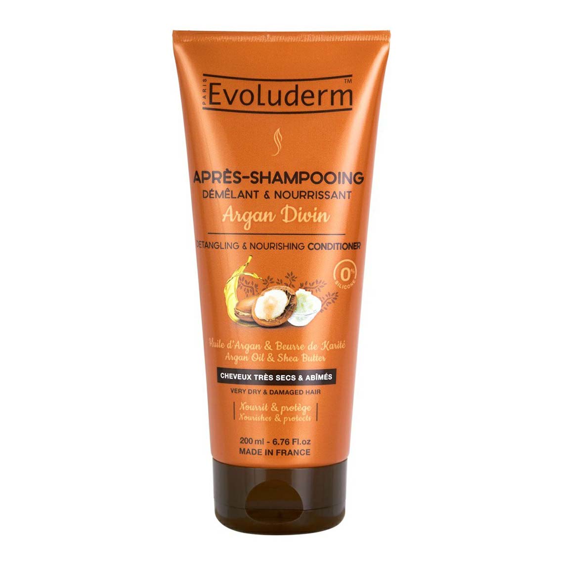 фото Кондиционер evoluderm argan divin мягкость волос для сухих волос 200 мл