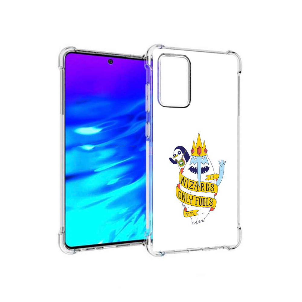 

Чехол MyPads Tocco для Samsung Galaxy A72 время приключений снежный король, Прозрачный, Tocco