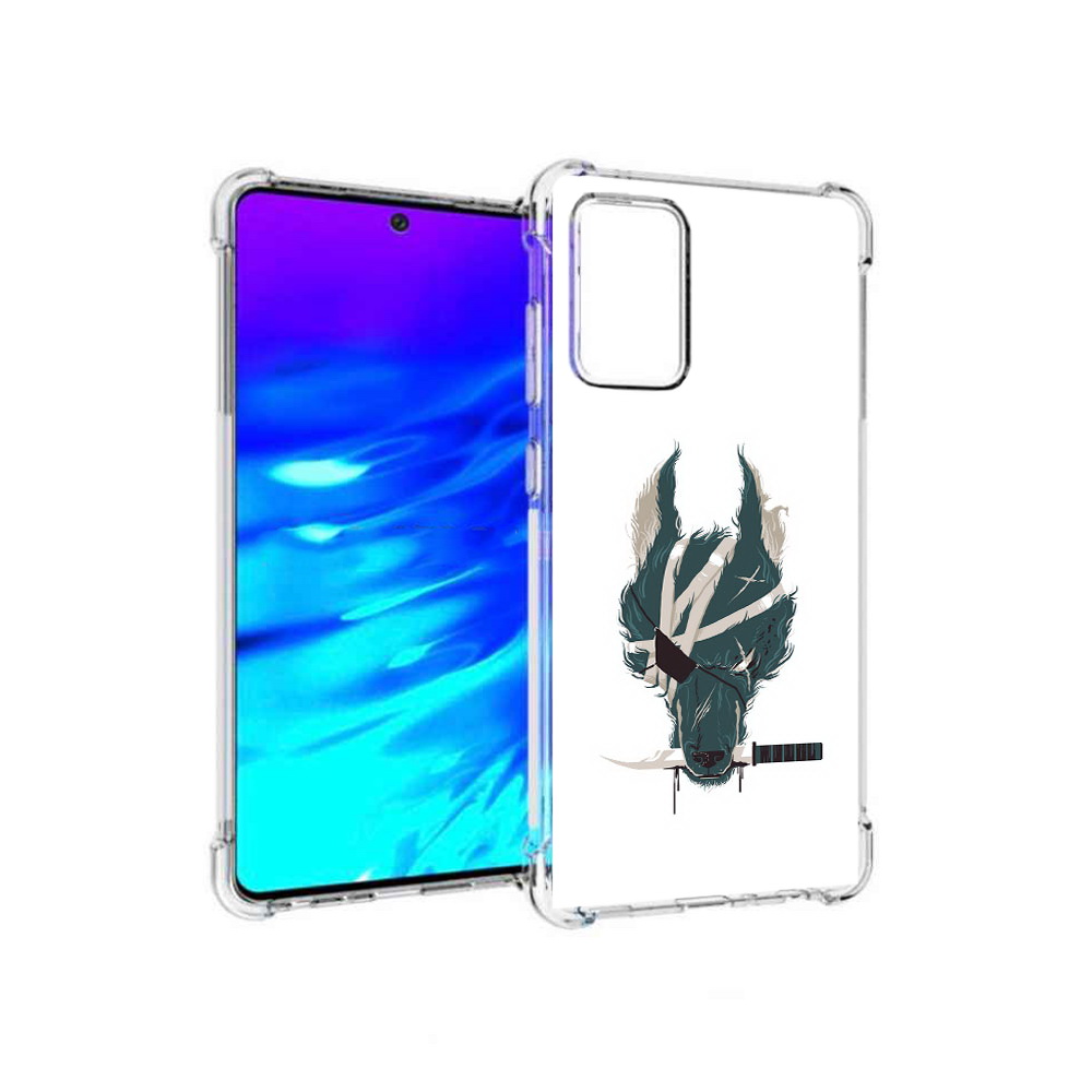 

Чехол MyPads Tocco для Samsung Galaxy A72 волк-разбойник (PT158633.553.271), Прозрачный, Tocco