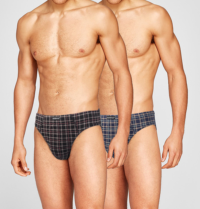 

Комплект трусов мужских Gentlemen слипы коричневых XXL, Коричневый, слипы