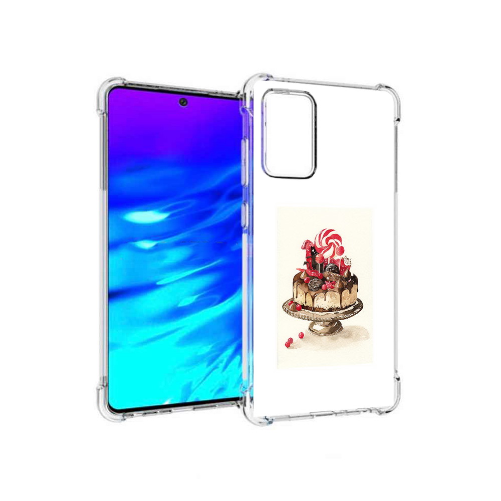 

Чехол MyPads Tocco для Samsung Galaxy A72 вкусный торт (PT158633.553.262), Прозрачный, Tocco
