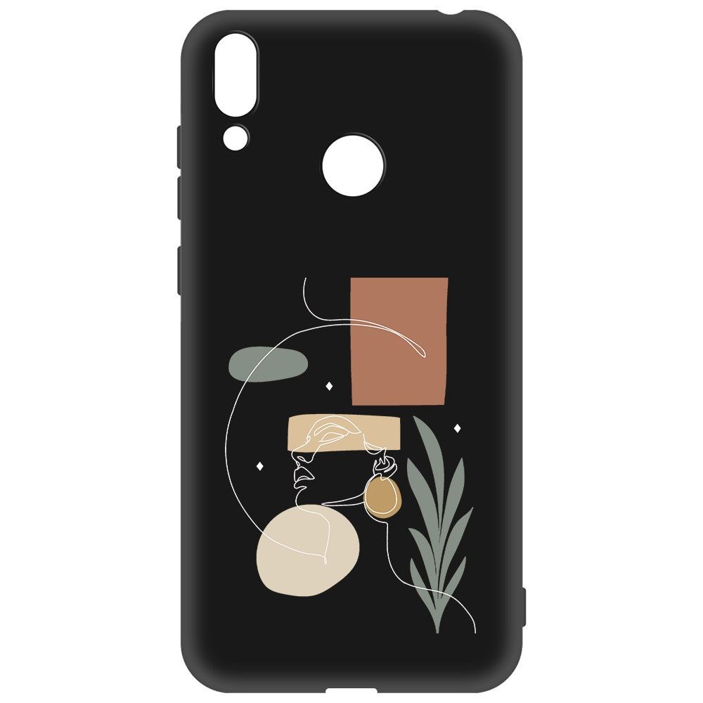 

Чехол-накладка Krutoff Soft Case Элегантность для Huawei Y7 (2019) черный