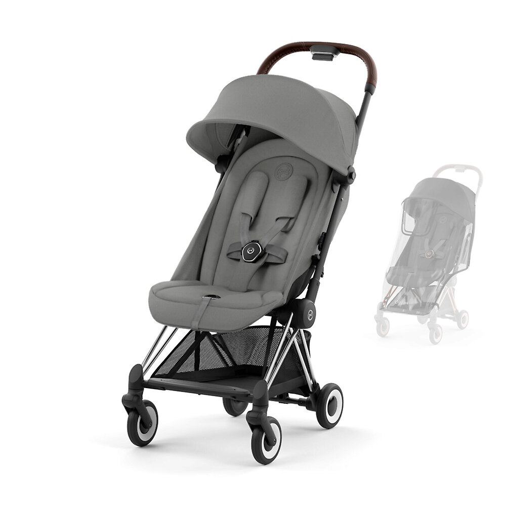 Прогулочная коляска Cybex Coya, цвет Mirage Grey RC / Chrome Brown