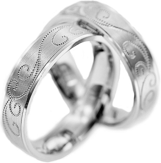 

Кольцо обручальное из белого золота р.18 Yaselisa L-0010b, L-0010b