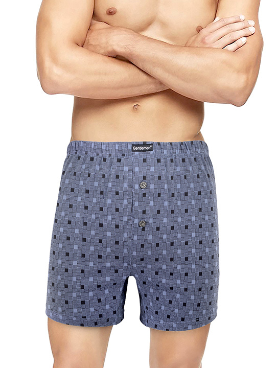 

Трусы мужские Gentlemen боксеры синие XXL, Синий, боксеры
