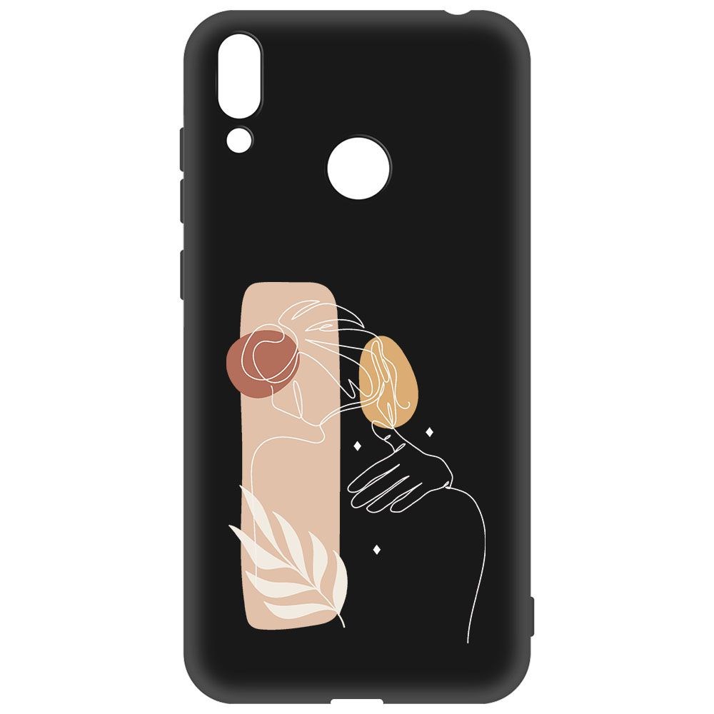 

Чехол-накладка Krutoff Soft Case Нежность для Huawei Y7 (2019) черный
