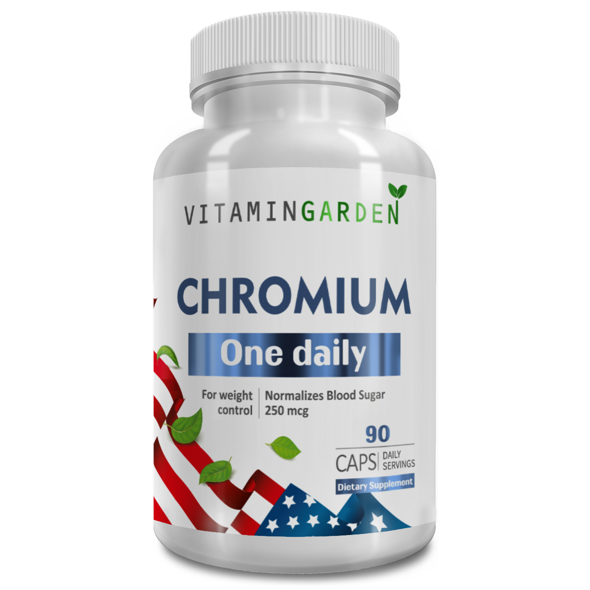 Пиколинат хрома VITAMIN GARDEN Chromium Picolinat 250 мкг капсулы 90 шт.