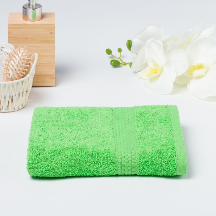 

Полотенце махровое гладкокрашеное «Эконом» 70х130 см, цвет салатовый