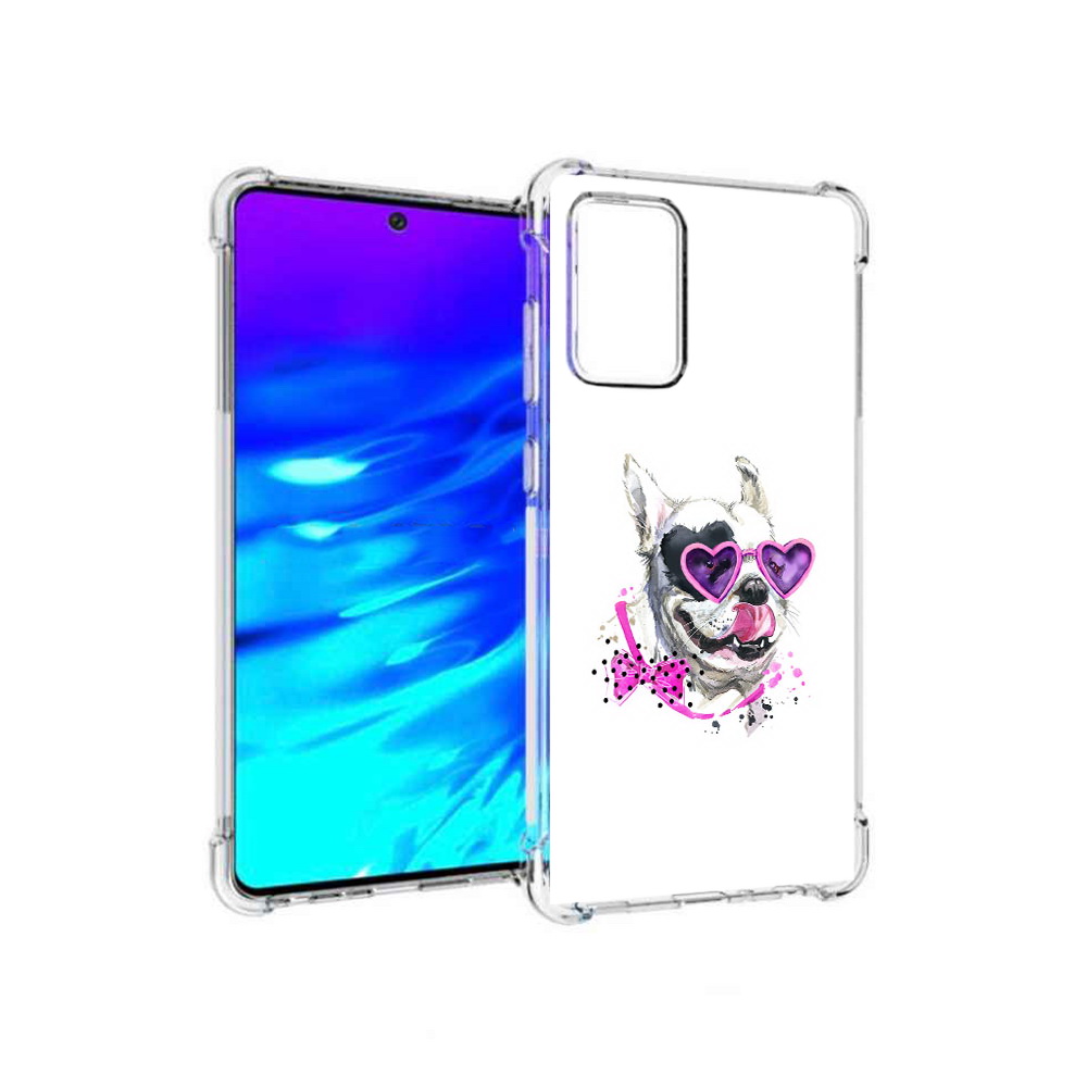 

Чехол MyPads Tocco для Samsung Galaxy A72 акварельный пёс (PT158633.553.218), Прозрачный, Tocco